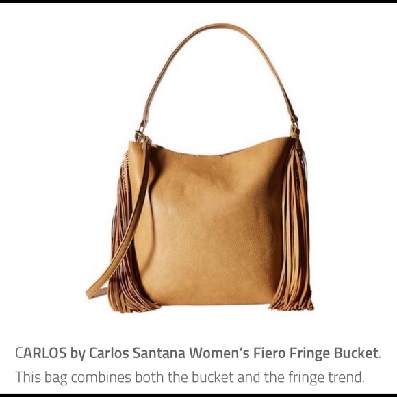 Barely Used Carlos Santana Fringe Tote Bag - Picture 7 of 8